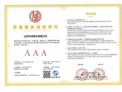點擊查看詳細信息<br>標題：質量服務誠信單位 閱讀次數：552